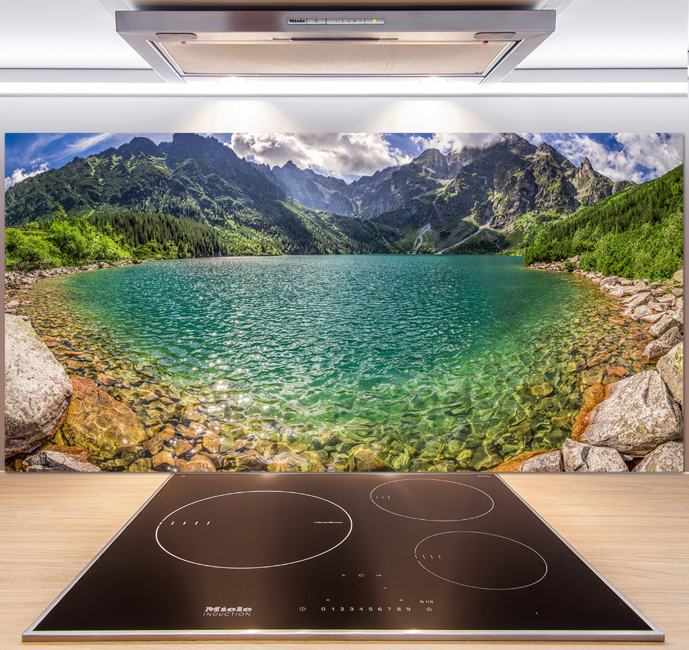 Cooker splashback Lake in the mountains