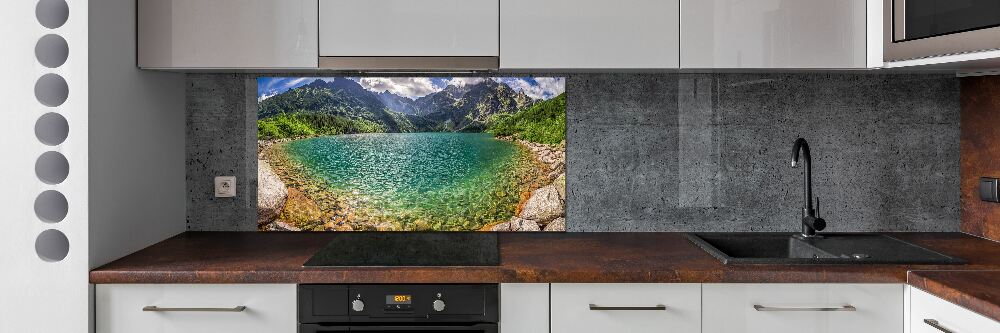 Cooker splashback Lake in the mountains