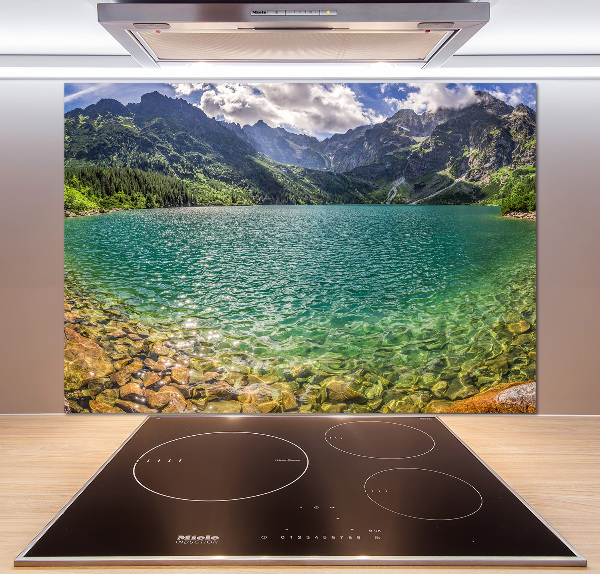 Cooker splashback Lake in the mountains