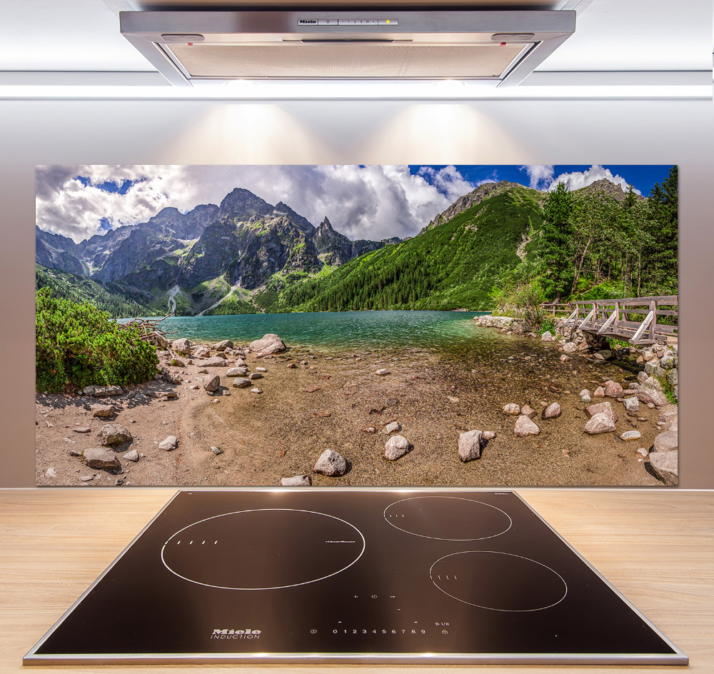 Cooker splashback Lake in the mountains