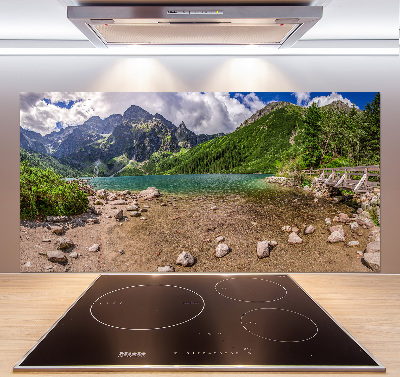 Cooker splashback Lake in the mountains