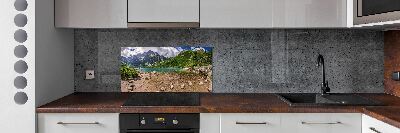 Cooker splashback Lake in the mountains