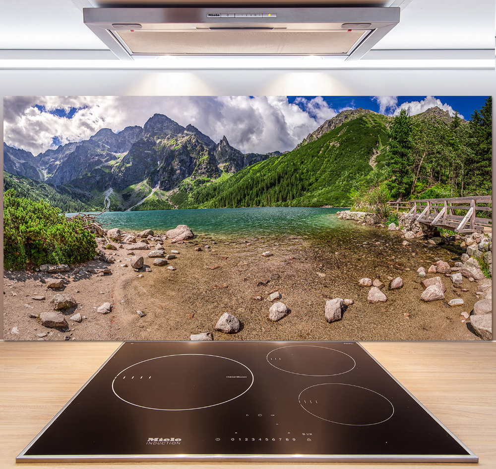 Cooker splashback Lake in the mountains