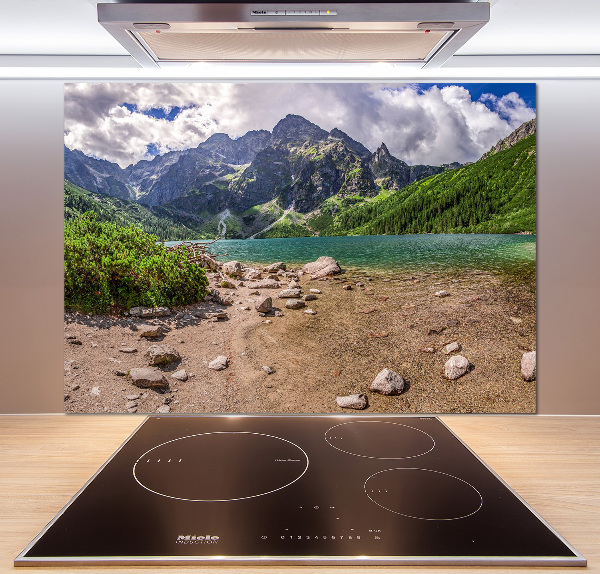 Cooker splashback Lake in the mountains