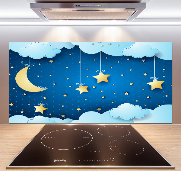 Kitchen wall panels Sky at night