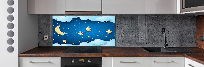 Kitchen wall panels Sky at night