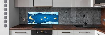 Kitchen wall panels Sky at night