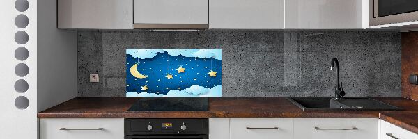 Kitchen wall panels Sky at night