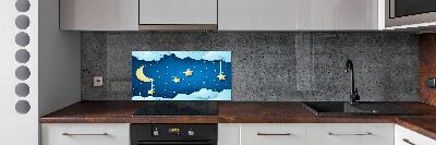 Kitchen wall panels Sky at night