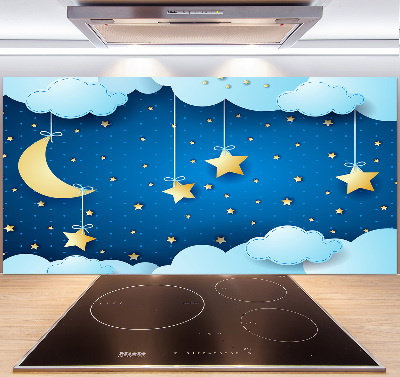 Kitchen wall panels Sky at night