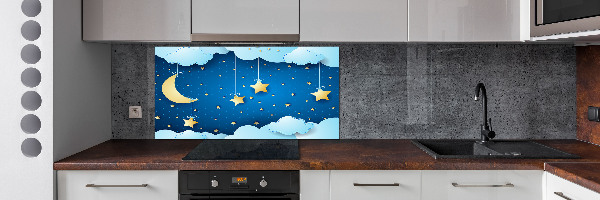 Kitchen wall panels Sky at night