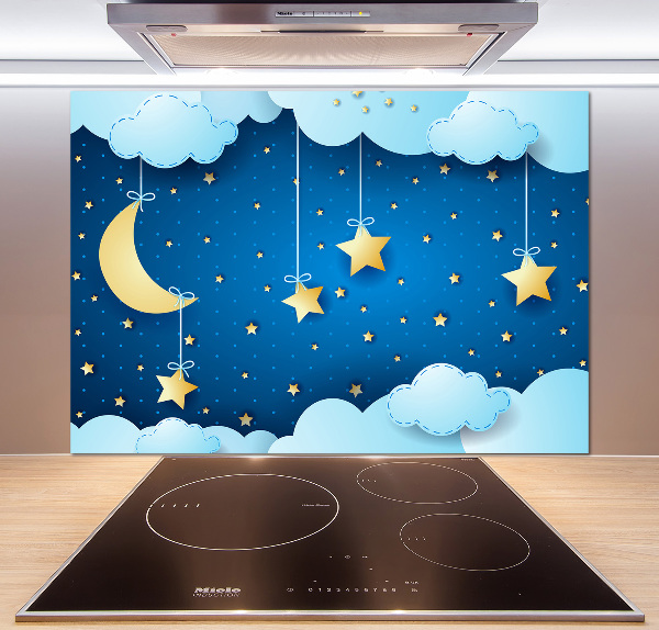 Kitchen wall panels Sky at night