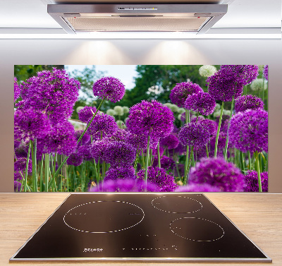 Cooker splashback Garlic flowers