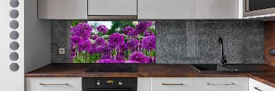 Cooker splashback Garlic flowers