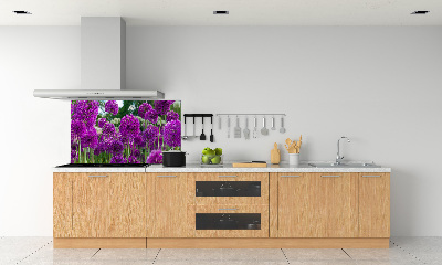 Cooker splashback Garlic flowers