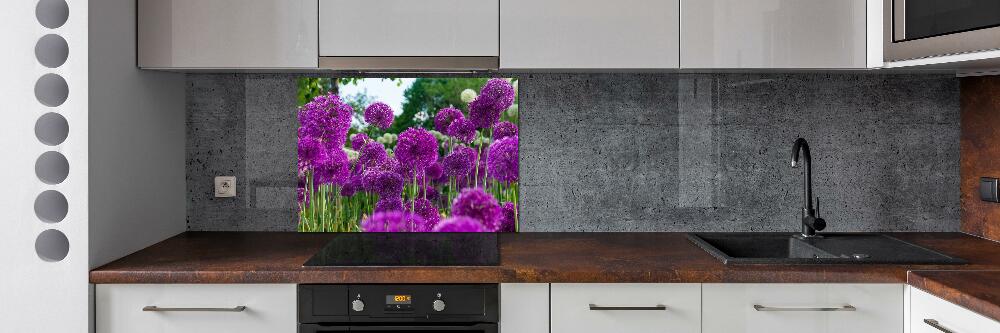 Cooker splashback Garlic flowers