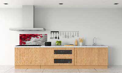 Cooker splashback Red roses