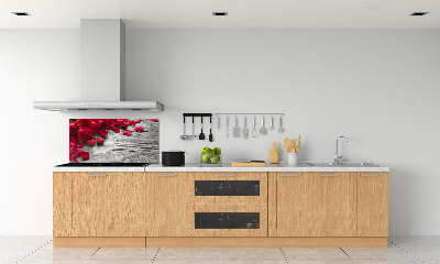 Cooker splashback Red roses