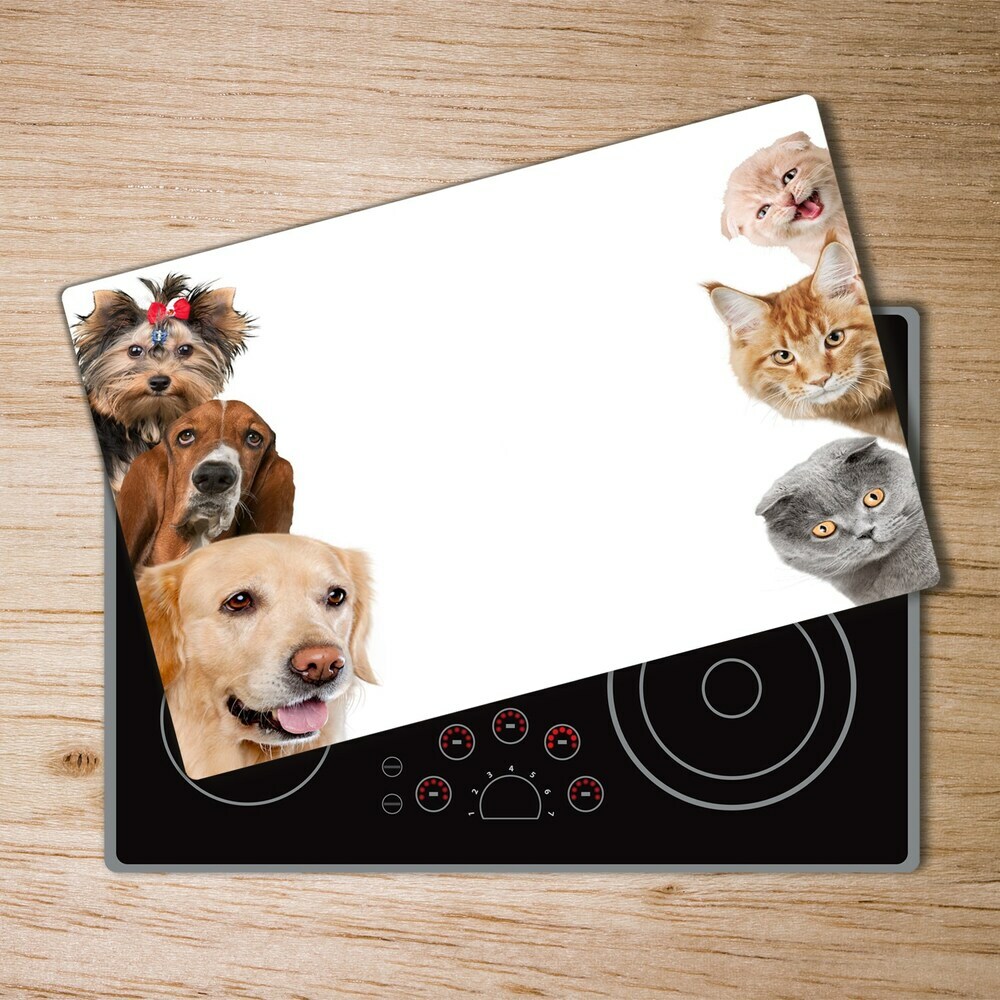 Chopping board Dogs and cats