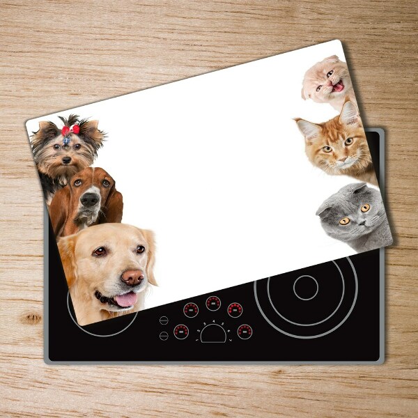 Chopping board Dogs and cats