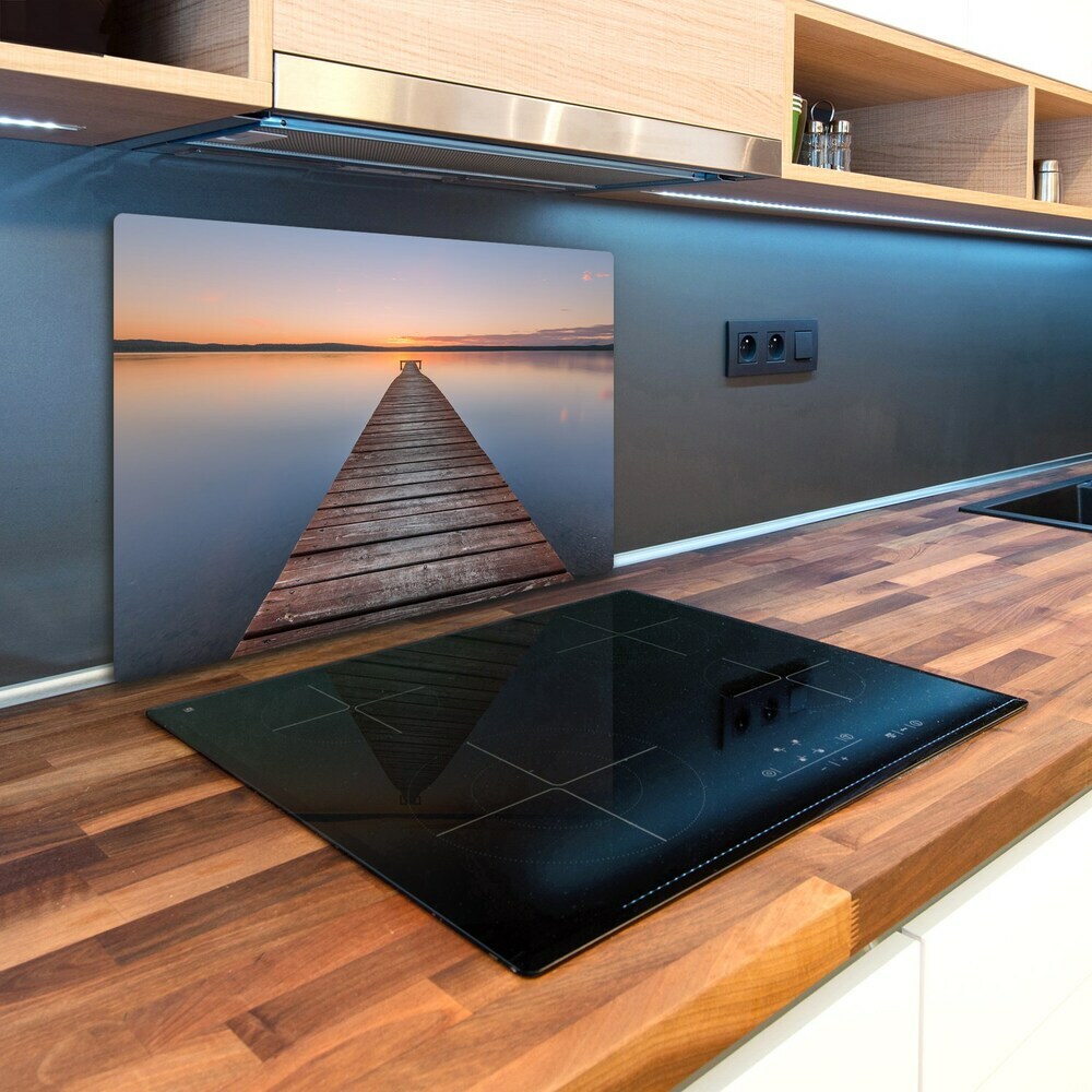 Chopping board glass Wooden pier