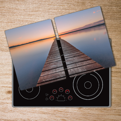 Chopping board glass Wooden pier