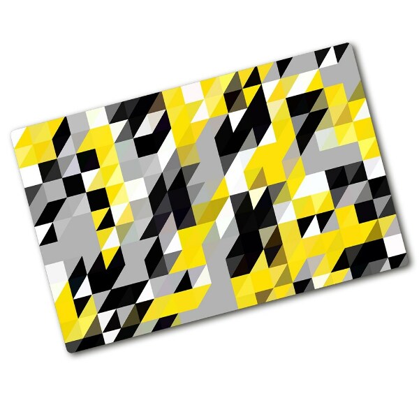 Chopping board glass Geometric background