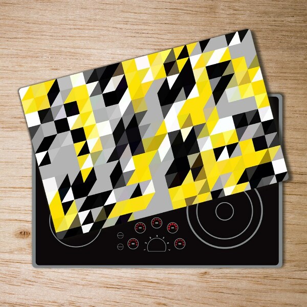 Chopping board glass Geometric background