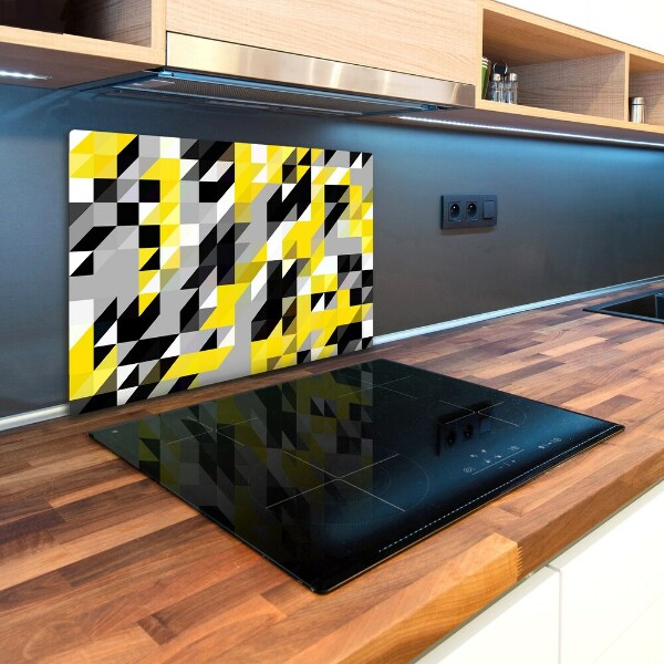 Chopping board glass Geometric background