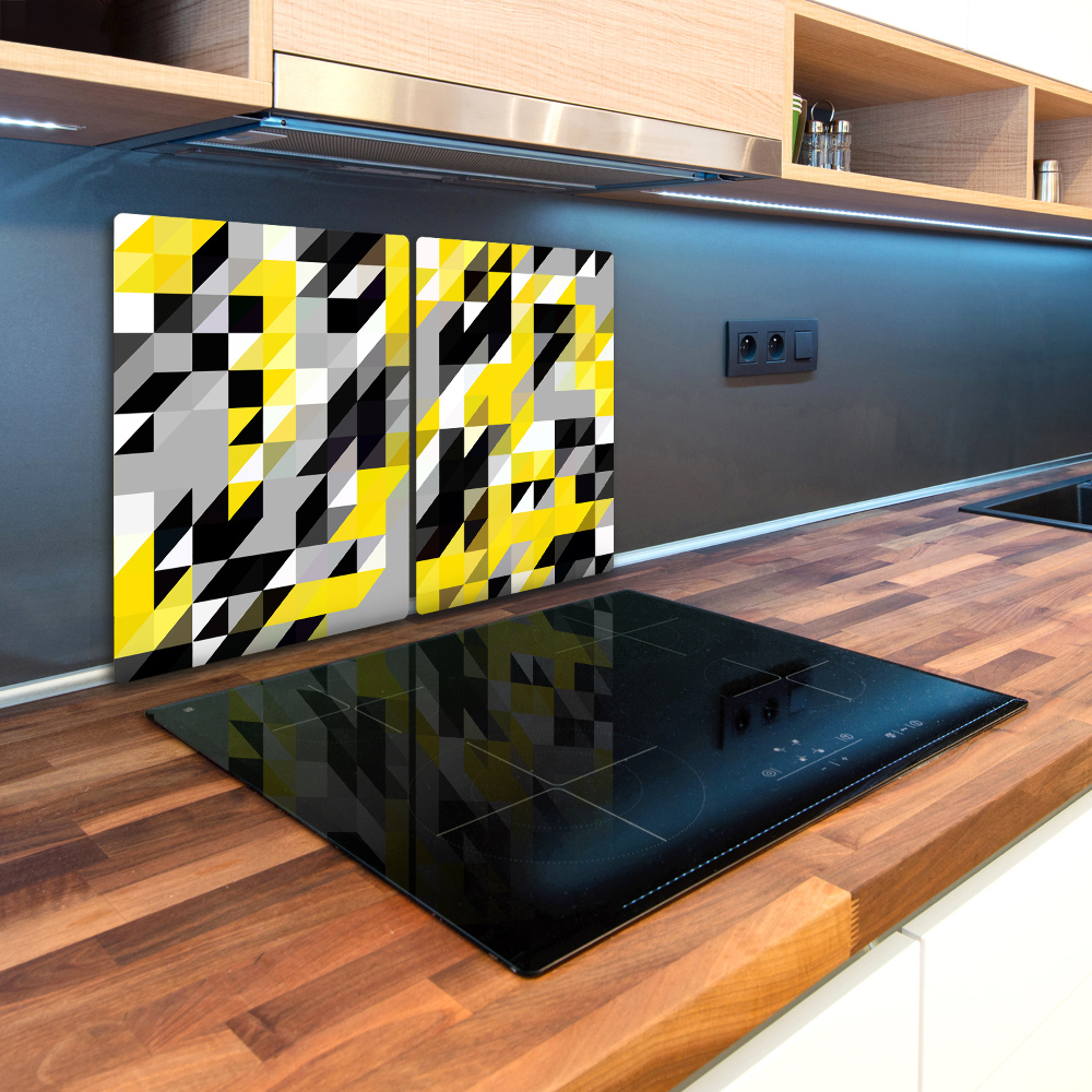 Chopping board glass Geometric background