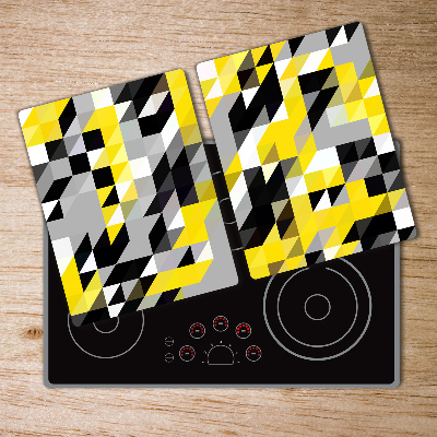 Chopping board glass Geometric background