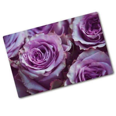 Chopping board glass Fillet roses