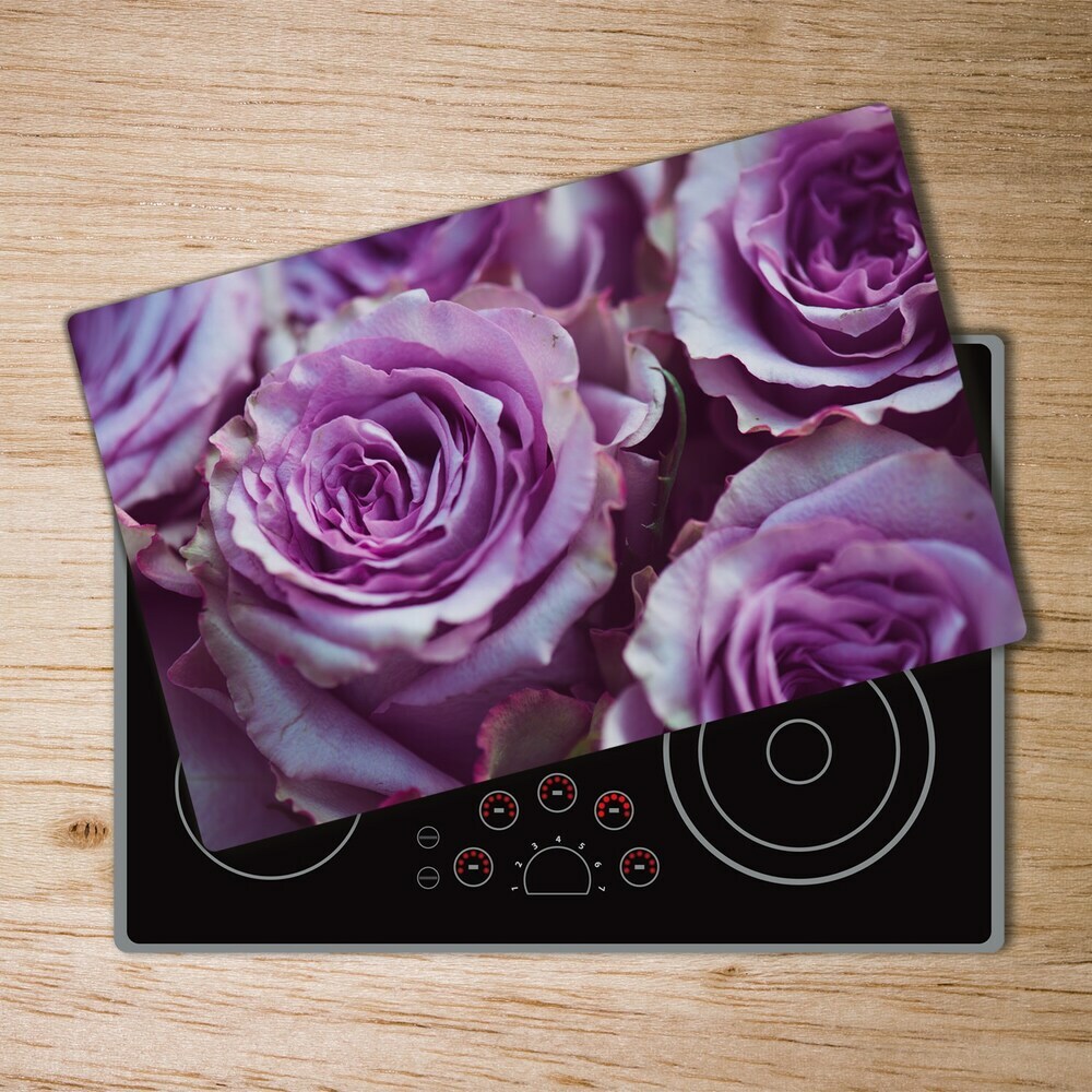 Chopping board glass Fillet roses