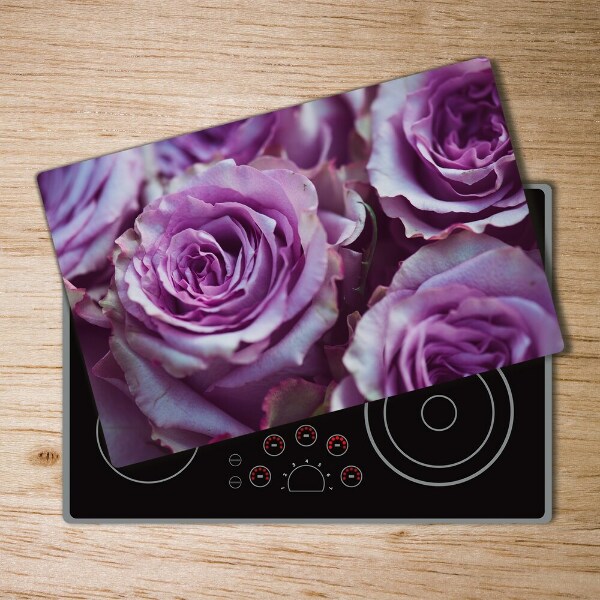 Chopping board glass Fillet roses