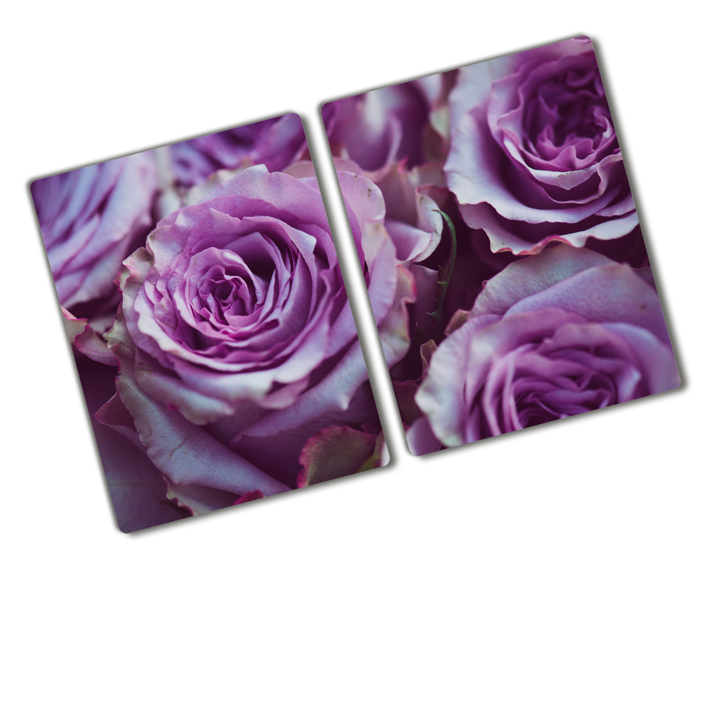 Chopping board glass Fillet roses