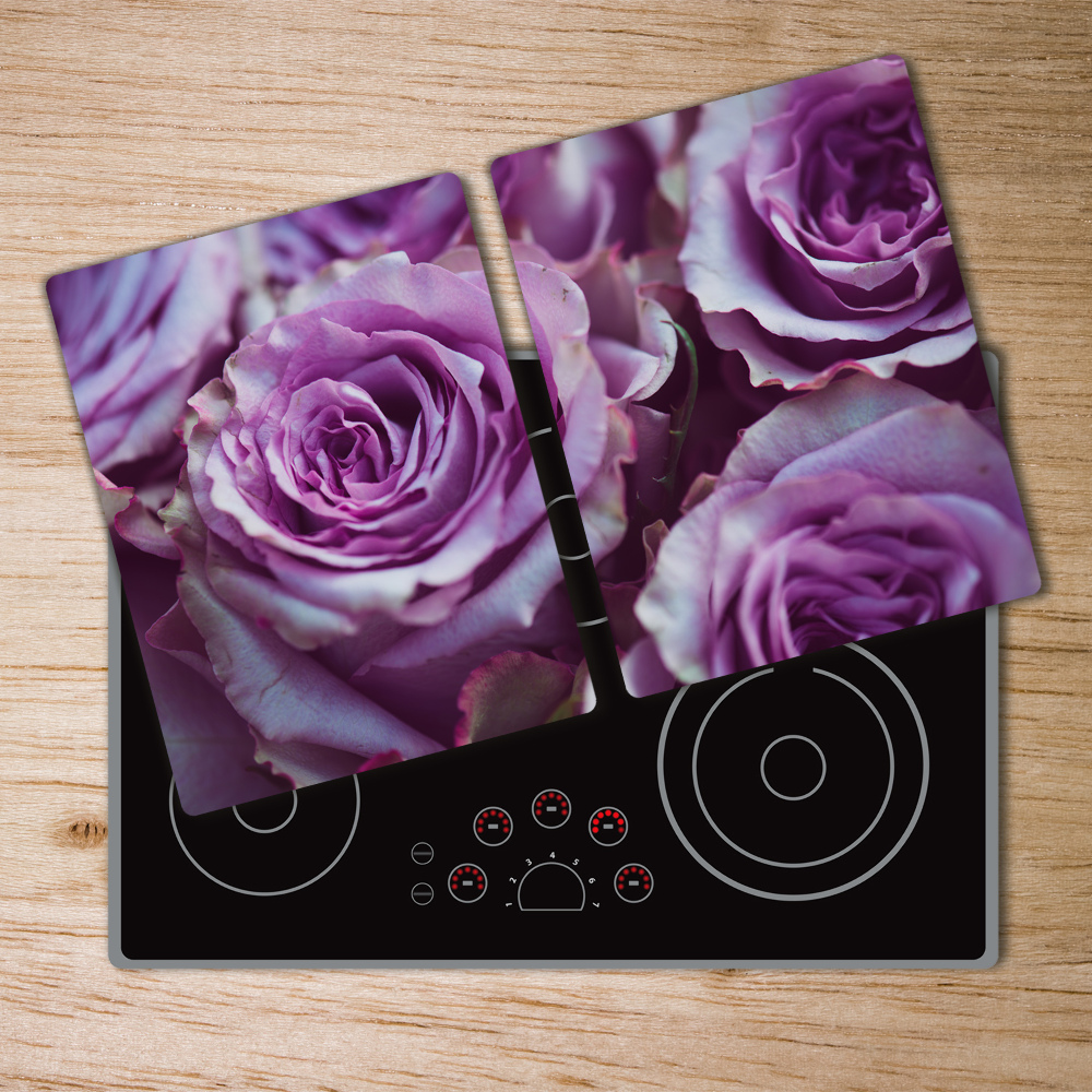 Chopping board glass Fillet roses