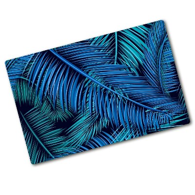 Glass chopping board Palm leaves