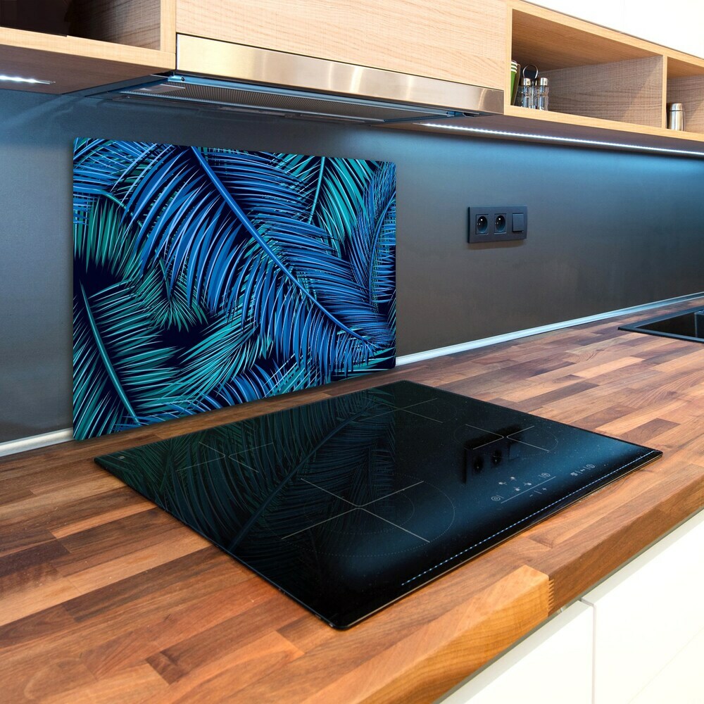 Glass chopping board Palm leaves