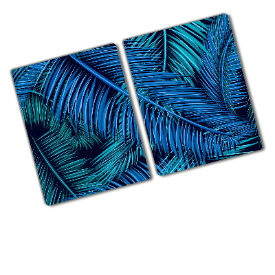 Glass chopping board Palm leaves