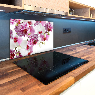 Glass chopping board Orchid