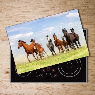 Chopping board Horses at gallop