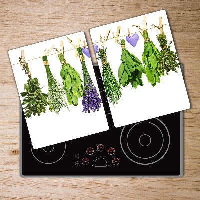 Chopping board Herbs on a string