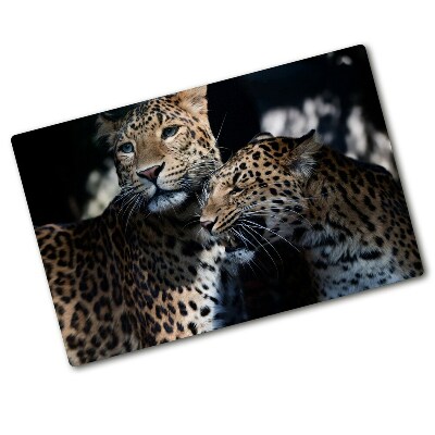 Chopping board Two leopards