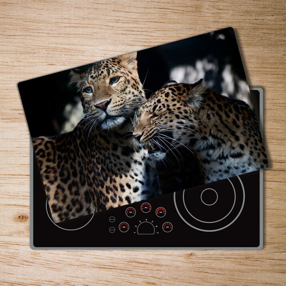 Chopping board Two leopards