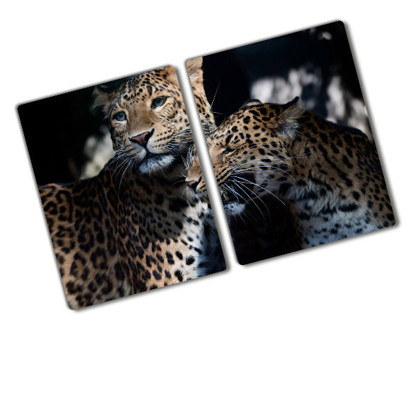 Chopping board Two leopards