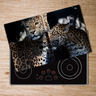 Chopping board Two leopards