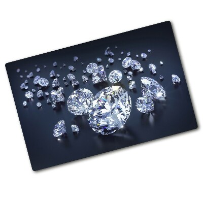 Chopping board glass Diamonds