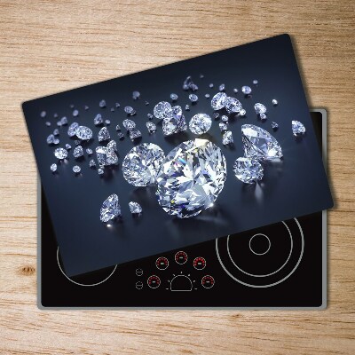 Chopping board glass Diamonds