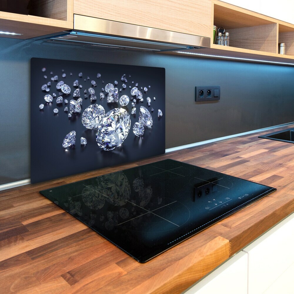 Chopping board glass Diamonds