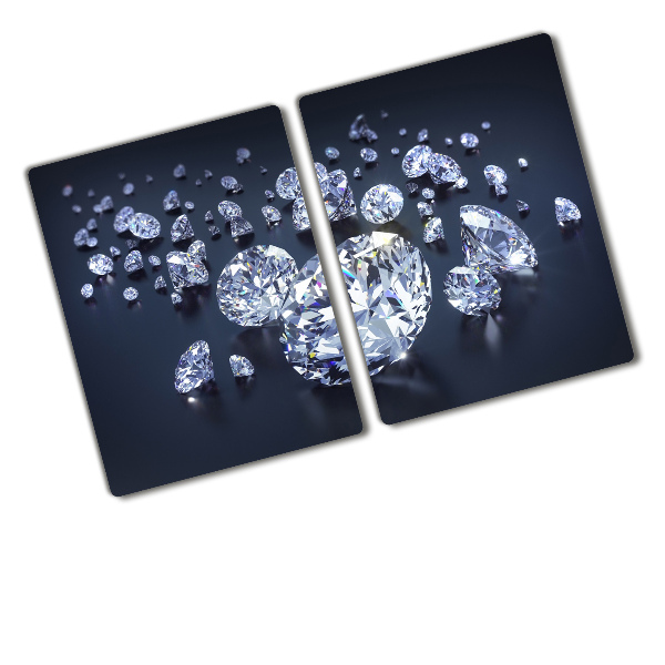 Chopping board glass Diamonds